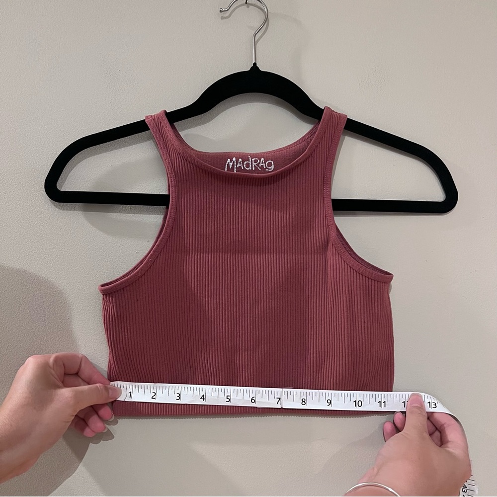 MadRag Cropped Ribbed Tank Top - Picture 5 of 5